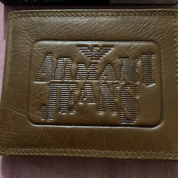 Armani Jeans genuine Men’s wallet, Tan colour. Unused - Picture 5 of 7